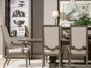 Lexington Artistica Home Axiom Rectangular Dining Table – Elegant Mahogany Design With Extendable Leaves For 12 Guests Grigio Wood 2005-877c-41