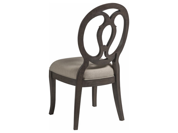 Lexington Artistica Home Axiom Side Chair – Elegant Mahogany Design With Upholstered Seat, Perfect For Any Room's Décor Antico Wood 2005-880-39-01