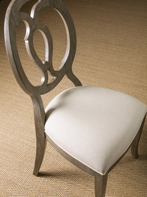 Lexington Artistica Home Axiom Side Chair – Elegant Mahogany Design With Upholstered Seat, Perfect For Any Room's Décor Grigio Wood 2005-880-41-01