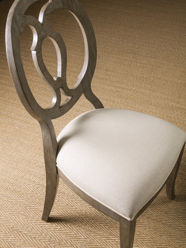 Lexington Artistica Home Axiom Side Chair – Elegant Mahogany Design With Upholstered Seat, Perfect For Any Room's Décor Grigio Wood 2005-880-41-01