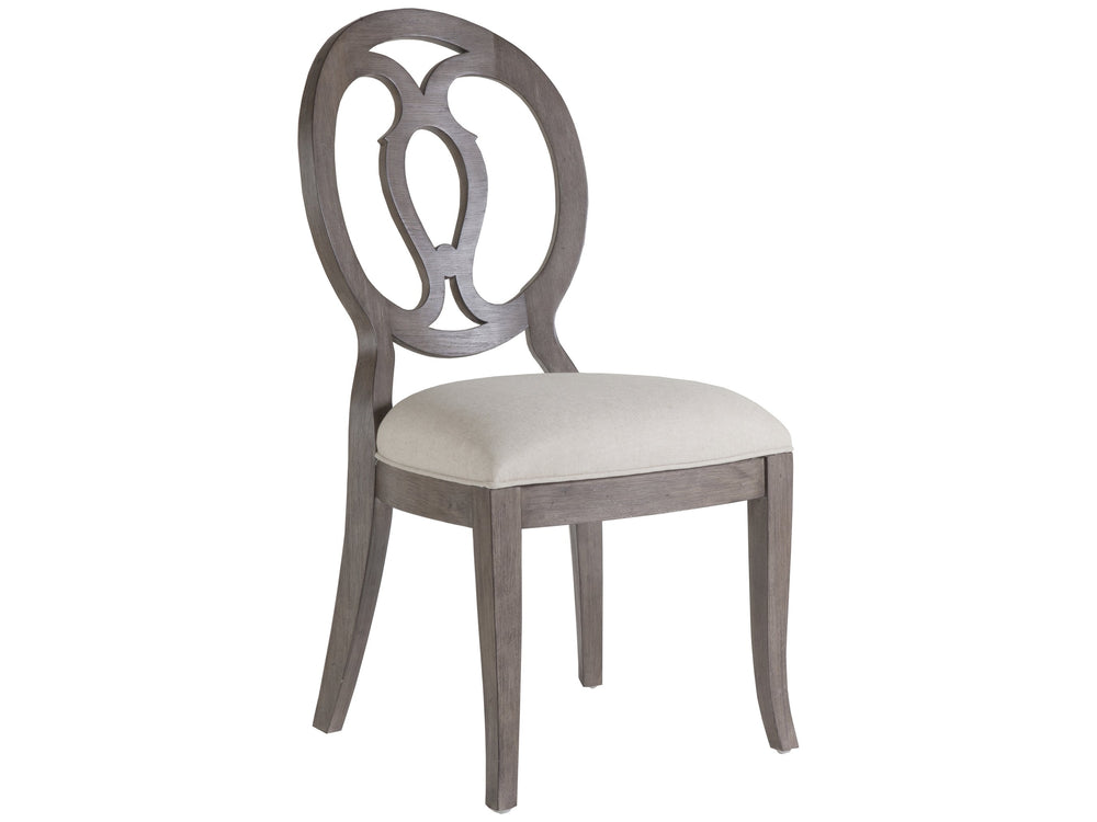 Lexington Artistica Home Axiom Side Chair – Elegant Mahogany Design With Upholstered Seat, Perfect For Any Room's Décor Grigio Wood 2005-880-41-01