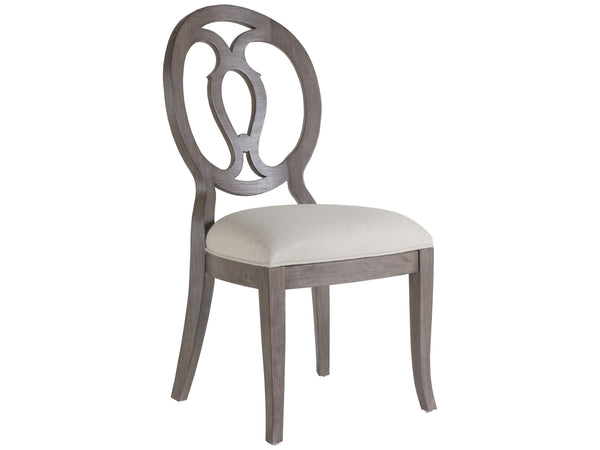 Lexington Artistica Home Axiom Side Chair – Elegant Mahogany Design With Upholstered Seat, Perfect For Any Room's Décor Grigio Wood 2005-880-41-01