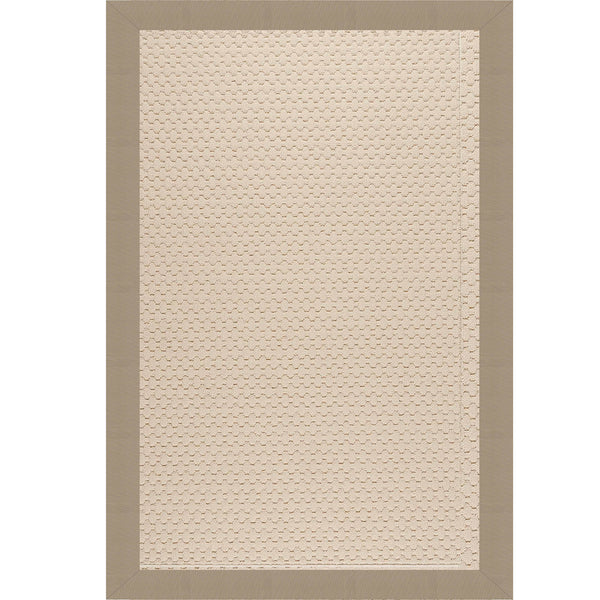 Capel Rugs Creative Concepts - Customizable Zoe Collection Rugs For Indoor & Outdoor Use, Fade & Stain Resistant Canvas Linen 100% Olefin Base W,Border 2008rs07091000175