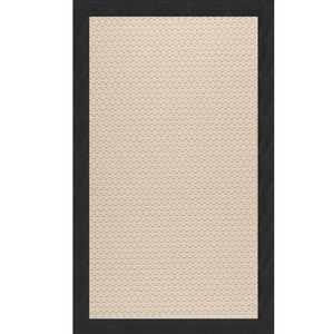 Capel Rugs Creative Concepts - Customizable Zoe Collection Rugs For Indoor & Outdoor Use, Fade & Stain Resistant Canvas Black 100% Olefin Base W,Border 2008rs00240036314