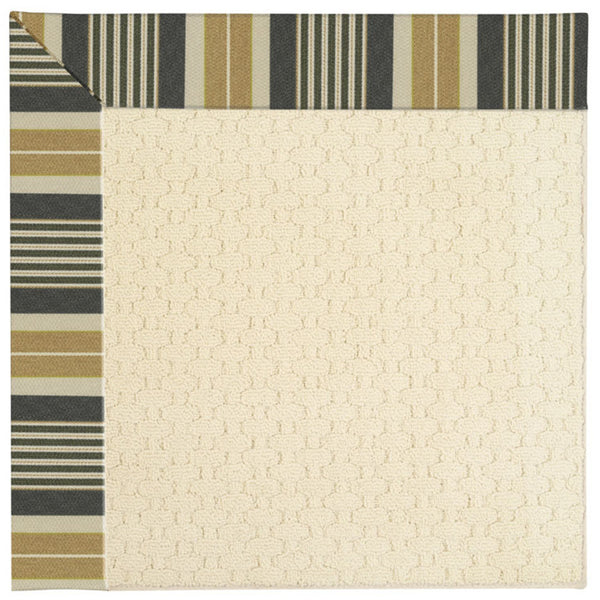 Capel Rugs Creative Concepts - Customizable Zoe Collection Rugs For Indoor & Outdoor Use, Fade & Stain Resistant Long Hill Ebony 100% Olefin Base W,Border 2008gs0709340