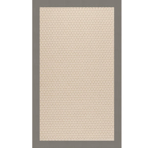 Capel Rugs Creative Concepts - Customizable Zoe Collection Rugs For Indoor & Outdoor Use, Fade & Stain Resistant Canvas Charcoal 100% Olefin Base W,Border 2008rs03000500355
