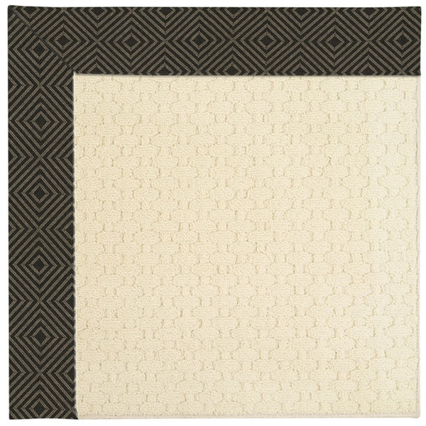 Capel Rugs Creative Concepts - Customizable Zoe Collection Rugs For Indoor & Outdoor Use, Fade & Stain Resistant Fortune Lava 100% Olefin Base W,Border 2008rs07091000394