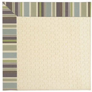 Capel Rugs Creative Concepts - Customizable Zoe Collection Rugs For Indoor & Outdoor Use, Fade & Stain Resistant Brannon Whisper 100% Olefin Base W,Border 2008gs0709422
