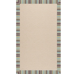 Capel Rugs Creative Concepts - Customizable Zoe Collection Rugs For Indoor & Outdoor Use, Fade & Stain Resistant Brannon Whisper 100% Olefin Base W,Border 2008rs07091000422