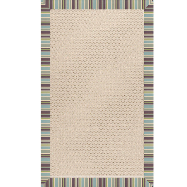 Capel Rugs Creative Concepts - Customizable Zoe Collection Rugs For Indoor & Outdoor Use, Fade & Stain Resistant Brannon Whisper 100% Olefin Base W,Border 2008rs07091000422