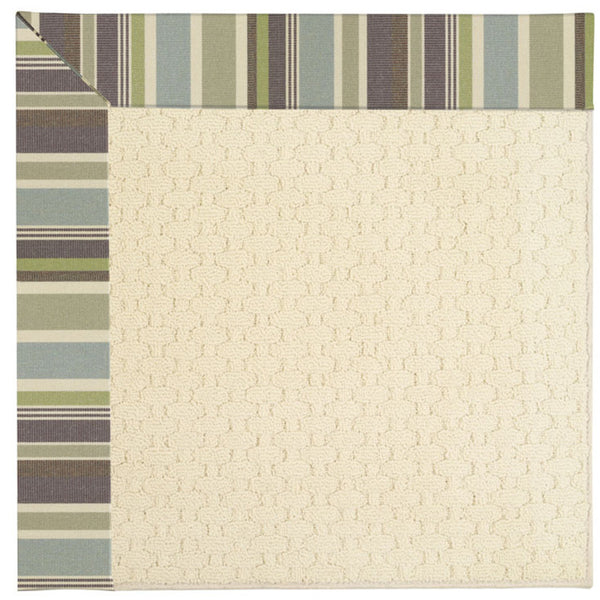 Capel Rugs Creative Concepts - Customizable Zoe Collection Rugs For Indoor & Outdoor Use, Fade & Stain Resistant Brannon Whisper 100% Olefin Base W,Border 2008rs07091000422