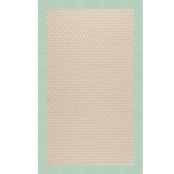 Capel Rugs Creative Concepts - Customizable Zoe Collection Rugs For Indoor & Outdoor Use, Fade & Stain Resistant Canvas Spa Blue 100% Olefin Base W,Border 2008rs03000500427