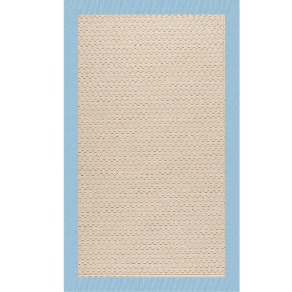 Capel Rugs Creative Concepts - Customizable Zoe Collection Rugs For Indoor & Outdoor Use, Fade & Stain Resistant Canvas Air Blue 100% Olefin Base W,Border 2008rs07091000437