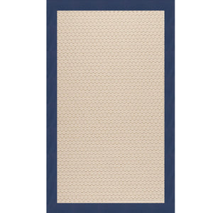 Capel Rugs Creative Concepts - Customizable Zoe Collection Rugs For Indoor & Outdoor Use, Fade & Stain Resistant Canvas Navy 100% Olefin Base W,Border 2008rs07091000497