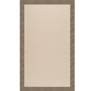 Capel Rugs Creative Concepts - Customizable Zoe Collection Rugs For Indoor & Outdoor Use, Fade & Stain Resistant Canvas Taupe 100% Olefin Base W,Border 2008rs00240036737