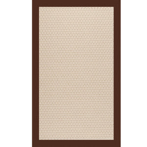 Capel Rugs Creative Concepts - Customizable Zoe Collection Rugs For Indoor & Outdoor Use, Fade & Stain Resistant Canvas Bay Brown 100% Olefin Base W,Border 2008rs00240036787