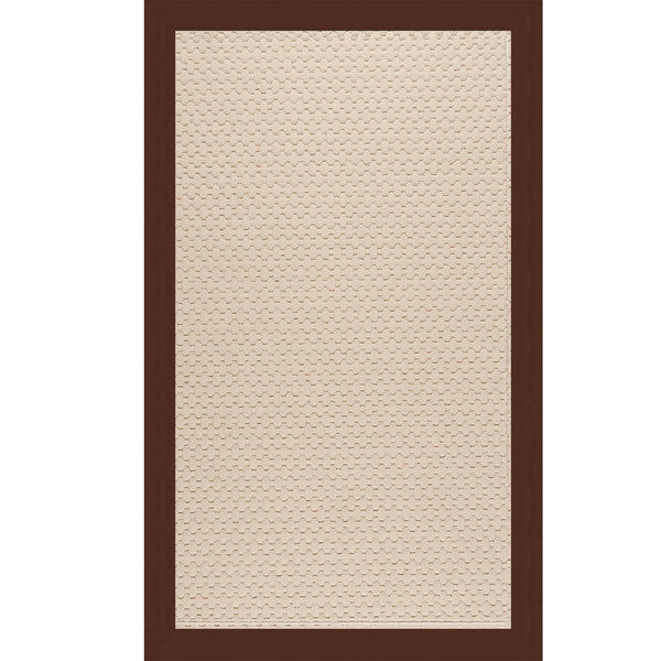 Capel Rugs Creative Concepts - Customizable Zoe Collection Rugs For Indoor & Outdoor Use, Fade & Stain Resistant Canvas Bay Brown 100% Olefin Base W,Border 2008rs00240036787