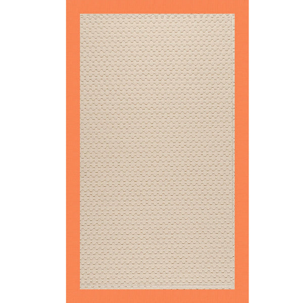Capel Rugs Creative Concepts - Customizable Zoe Collection Rugs For Indoor & Outdoor Use, Fade & Stain Resistant Canvas Tangerine 100% Olefin Base W,Border 2008rs07090709815