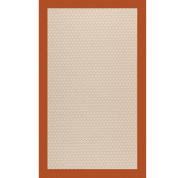 Capel Rugs Creative Concepts - Customizable Zoe Collection Rugs For Indoor & Outdoor Use, Fade & Stain Resistant Canvas Rust 100% Olefin Base W,Border 2008rs07091000837