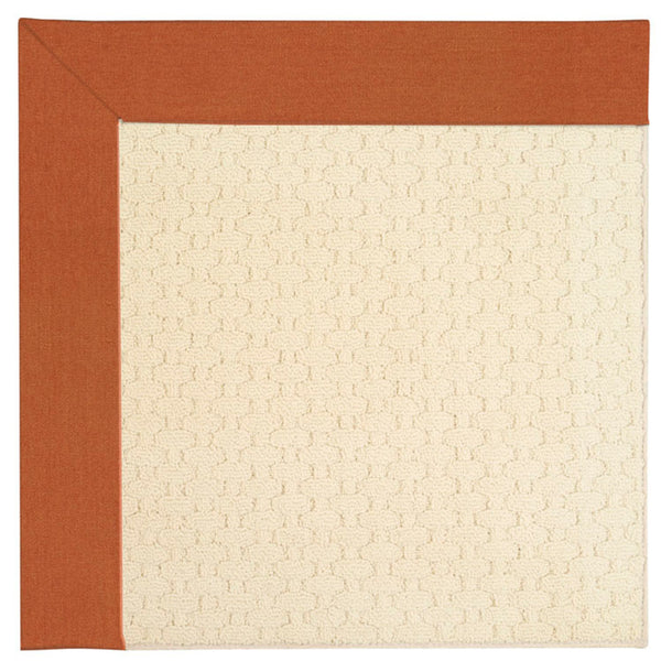 Capel Rugs Creative Concepts - Customizable Zoe Collection Rugs For Indoor & Outdoor Use, Fade & Stain Resistant Canvas Rust 100% Olefin Base W,Border 2008rs07091000837