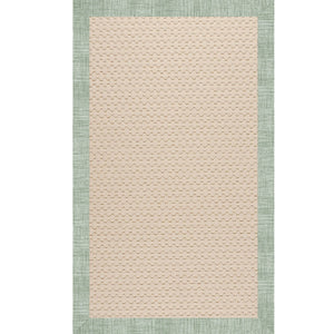 Capel Rugs Creative Concepts-zoe Collection Customizable Indoor Outdoor Rug For Unique Home Décor Rave Spearmint 100% Olefin Base W,Border 2009rs03000500221