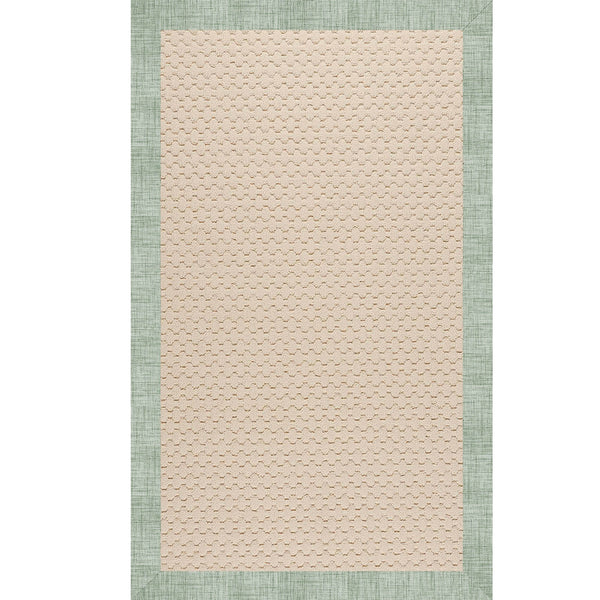 Capel Rugs Creative Concepts-zoe Collection Customizable Indoor Outdoor Rug For Unique Home Décor Rave Spearmint 100% Olefin Base W,Border 2009rs07091000221