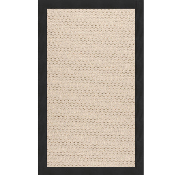 Capel Rugs Creative Concepts-zoe Collection Customizable Indoor Outdoor Rug For Unique Home Décor Canvas Black 100% Olefin Base W,Border 2009rs03000500314