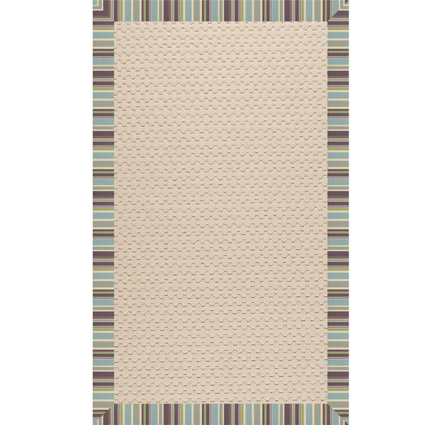 Capel Rugs Creative Concepts-zoe Collection Customizable Indoor Outdoor Rug For Unique Home Décor Brannon Whisper, Grey 100% Olefin Base W,Border 2009rs07090709422