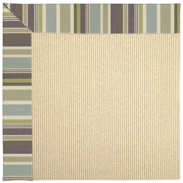 Capel Rugs Creative Concepts-zoe Collection Customizable Indoor Outdoor Rug For Unique Home Décor Brannon Whisper, Grey 100% Olefin Base W,Border 2009rs07090709422