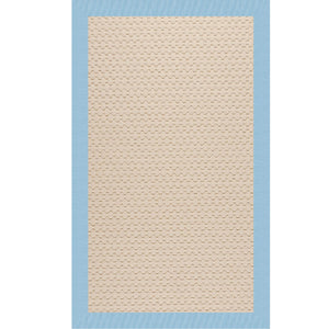 Capel Rugs Creative Concepts-zoe Collection Customizable Indoor Outdoor Rug For Unique Home Décor Canvas Air Blue 100% Olefin Base W,Border 2009rs07091000437