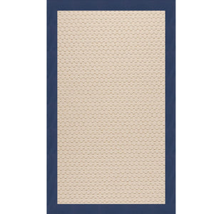 Capel Rugs Creative Concepts-zoe Collection Customizable Indoor Outdoor Rug For Unique Home Décor Canvas Navy 100% Olefin Base W,Border 2009rs07091000497