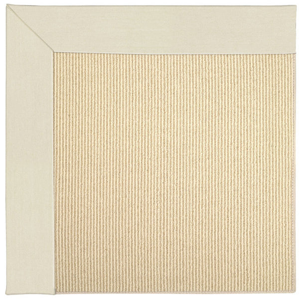 Capel Rugs Creative Concepts-zoe Collection Customizable Indoor Outdoor Rug For Unique Home Décor Canvas Sand, White 100% Olefin Base W,Border 2009rs07090709712