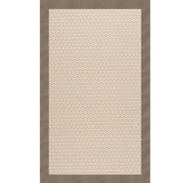 Capel Rugs Creative Concepts-zoe Collection Customizable Indoor Outdoor Rug For Unique Home Décor Canvas Taupe 100% Olefin Base W,Border 2009rs03000500737