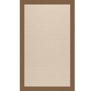Capel Rugs Creative Concepts-zoe Collection Customizable Indoor Outdoor Rug For Unique Home Décor Canvas Cocoa, Tan 100% Olefin Base W,Border 2009rs07090709747