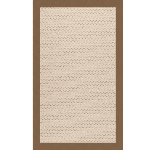 Capel Rugs Creative Concepts-zoe Collection Customizable Indoor Outdoor Rug For Unique Home Décor Canvas Cocoa, Tan 100% Olefin Base W,Border 2009rs07090709747