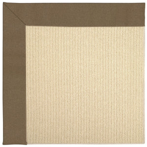 Capel Rugs Creative Concepts-zoe Collection Customizable Indoor Outdoor Rug For Unique Home Décor Canvas Cocoa, Tan 100% Olefin Base W,Border 2009rs07091000747