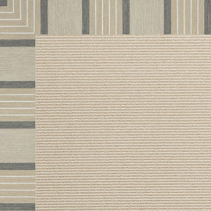 Capel Rugs Creative Concepts-zoe Collection Customizable Indoor Outdoor Rug For Unique Home Décor Cove Pebble 100% Olefin Base W,Border 2009gs0709755