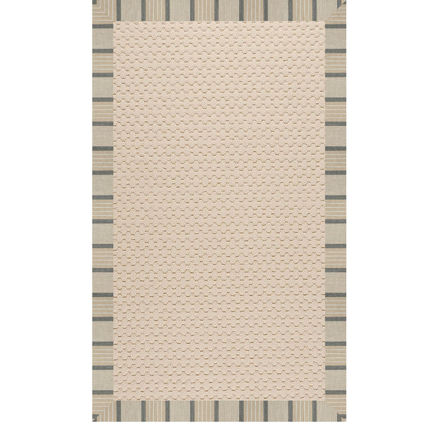 Capel Rugs Creative Concepts-zoe Collection Customizable Indoor Outdoor Rug For Unique Home Décor Cove Pebble 100% Olefin Base W,Border 2009ns02061000755