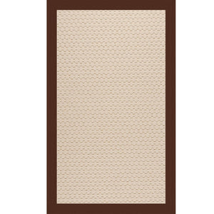 Capel Rugs Creative Concepts-zoe Collection Customizable Indoor Outdoor Rug For Unique Home Décor Canvas Bay Brown 100% Olefin Base W,Border 2009rs03000500787