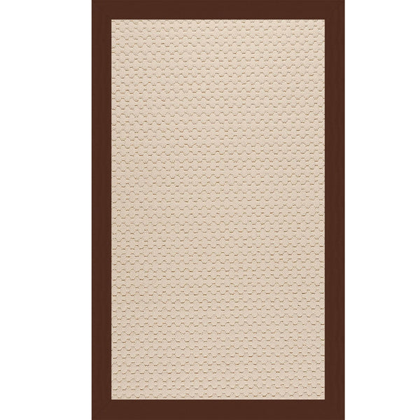 Capel Rugs Creative Concepts-zoe Collection Customizable Indoor Outdoor Rug For Unique Home Décor Canvas Bay Brown 100% Olefin Base W,Border 2009rs00240036787