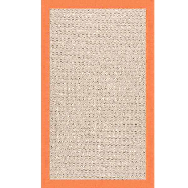 Capel Rugs Creative Concepts-zoe Collection Customizable Indoor Outdoor Rug For Unique Home Décor Canvas Tangerine 100% Olefin Base W,Border 2009rs07091000815