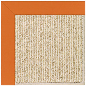 Capel Rugs Creative Concepts-zoe Collection Customizable Indoor Outdoor Rug For Unique Home Décor Canvas Tangerine 100% Olefin Base W,Border 2009rs07091000815