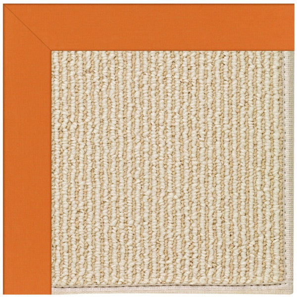 Capel Rugs Creative Concepts-zoe Collection Customizable Indoor Outdoor Rug For Unique Home Décor Canvas Tangerine 100% Olefin Base W,Border 2009rs07091000815