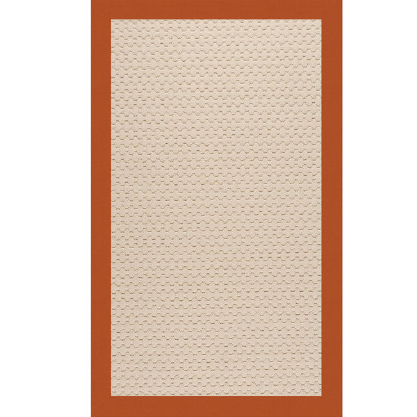 Capel Rugs Creative Concepts-zoe Collection Customizable Indoor Outdoor Rug For Unique Home Décor Canvas Rust 100% Olefin Base W,Border 2009rs07090709837