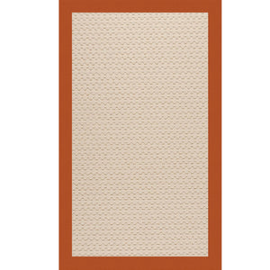 Capel Rugs Creative Concepts-zoe Collection Customizable Indoor Outdoor Rug For Unique Home Décor Canvas Rust 100% Olefin Base W,Border 2009rs07091000837