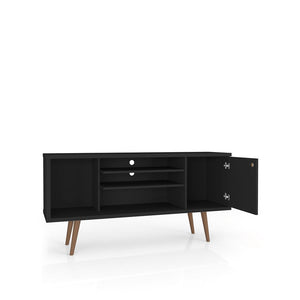Manhattan Comfort Liberty Mid-Century Modern TV Stand Black 200AMC8