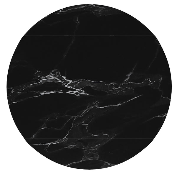 Worldwide Home Furnishings Calisto-extension Dining Table – Transformative Design With Durable Sintered Stone & Marble Finish Black,Black Sintered Stone,Metal 201-110bk