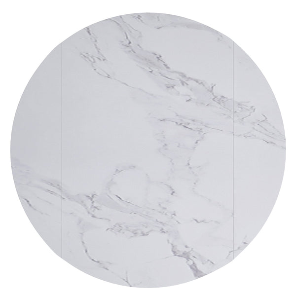 Worldwide Home Furnishings Calisto-extension Dining Table – Transformative Design With Durable Sintered Stone & Marble Finish White,Black Sintered Stone,Metal 201-110wt