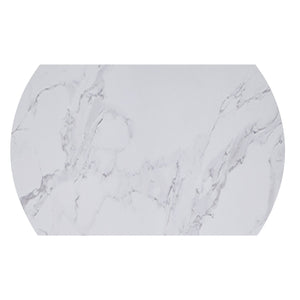 Worldwide Home Furnishings Calisto-extension Dining Table – Transformative Design With Durable Sintered Stone & Marble Finish White,Black Sintered Stone,Metal 201-110wt