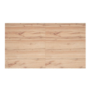 Worldwide Home Furnishings Forna-extension Dining Table - Stylish Natural Wood With Easy One-hand Mechanism For Extra Guests Natural,Black Engineered Wood,Metal 201-161nat